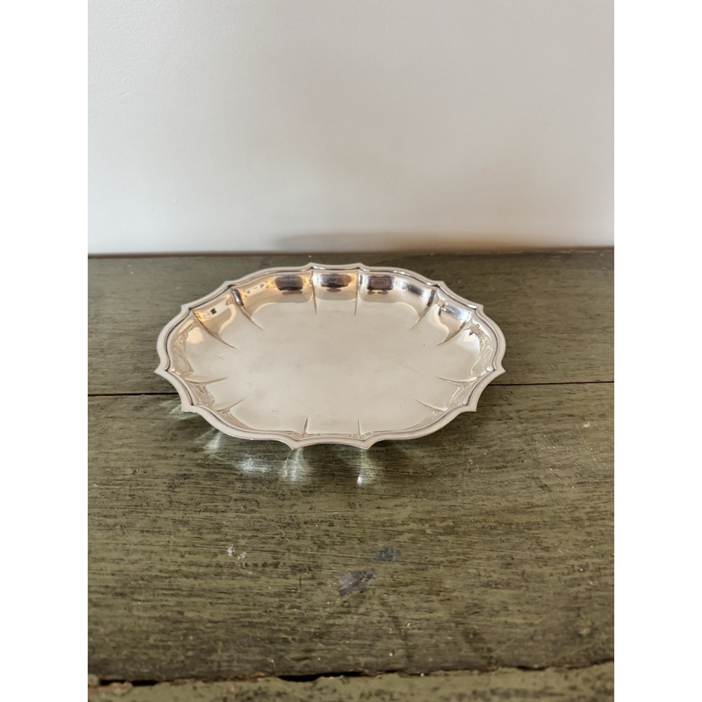 Chippendale Silver Plate Plated 694 Silver Tray Dish International Decor Classy